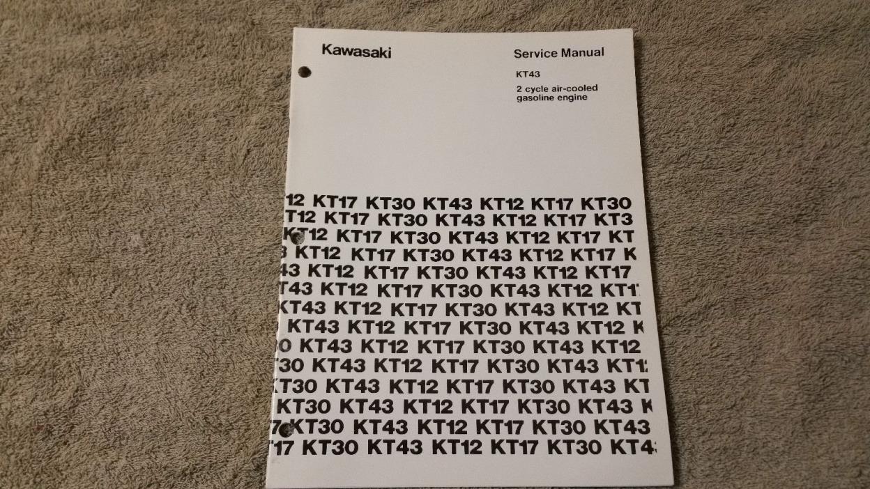 Kawaski service manual  KT43  workshop manual  2-cycle