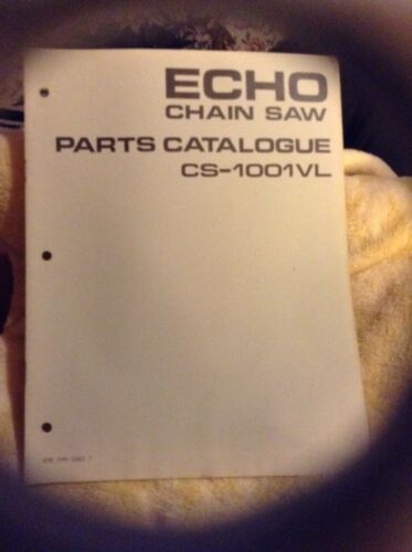 Echo Chainsaw Parts Catalogue CS-1001vl