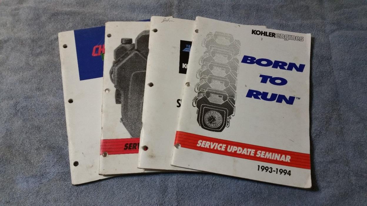 Kohler engine update seminar manual book 1990-1994   4 books