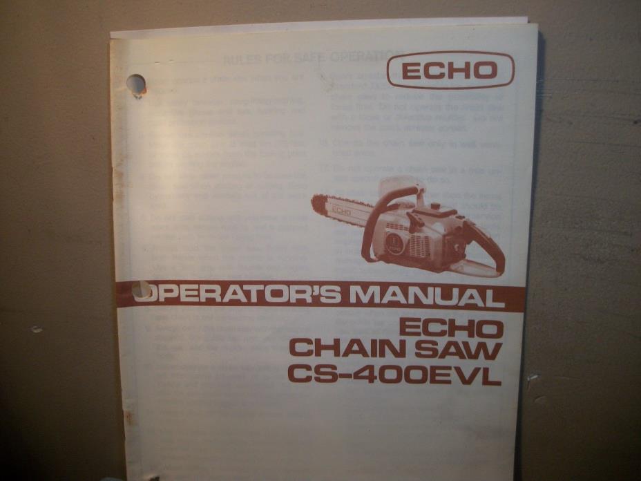 ECHO CS-400EVL CHAINSAW 