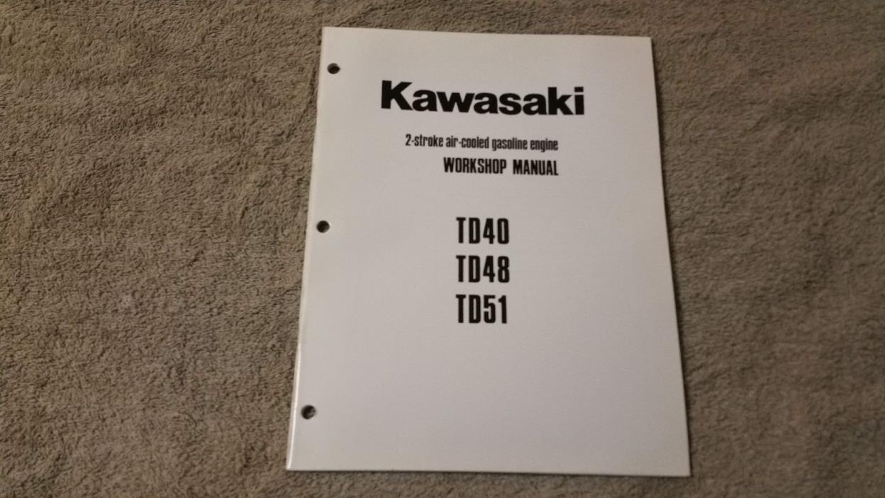 Kawaski service manual TD40  TD48  TD51  workshop manual  2-cycle