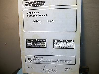 ECHO CS-370 CHAINSAW 