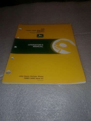 John Deere 320 Lawn And Garden Tractor Operators Manual OMM114668