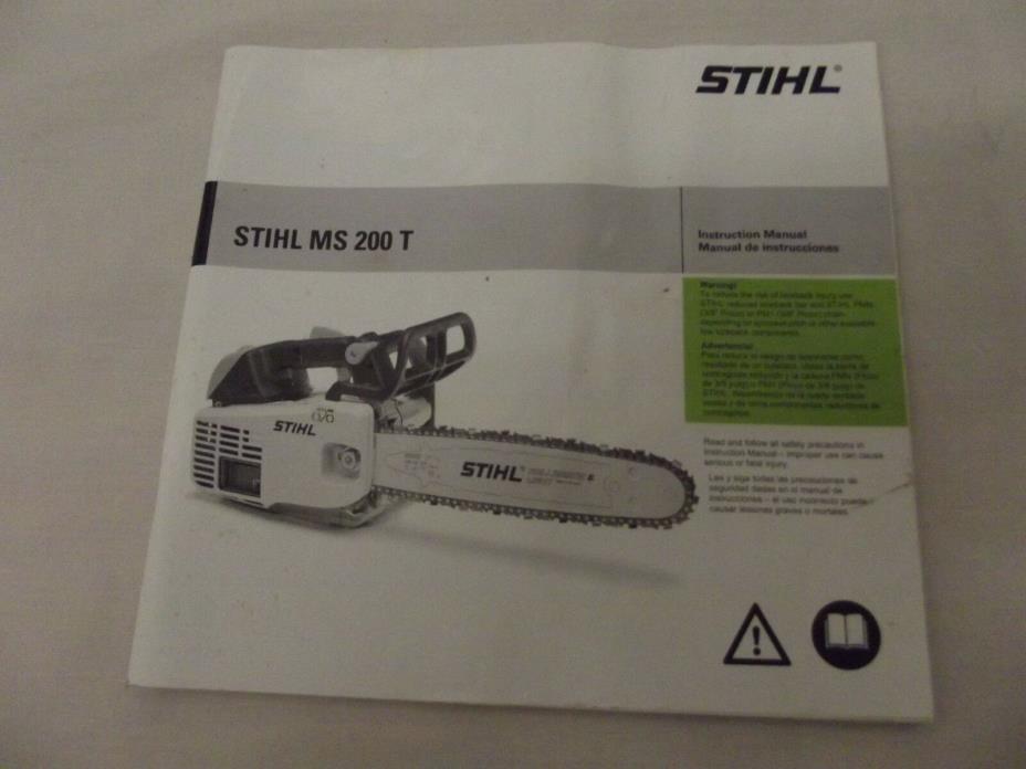 Stihl Saw 200 T Owners Manual
