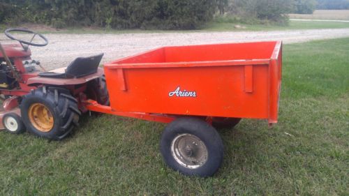 RARE VINTAGE 1970s ARIENS serial# 290  DUMP LAWN GARDEN CART FOR MOWER TRACTOR