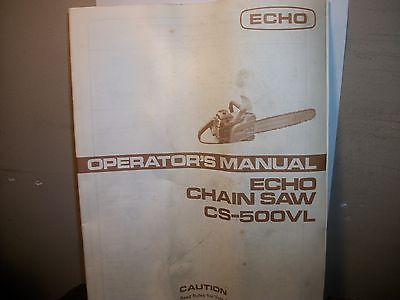 ECHO CS-500VL CHAINSAW 
