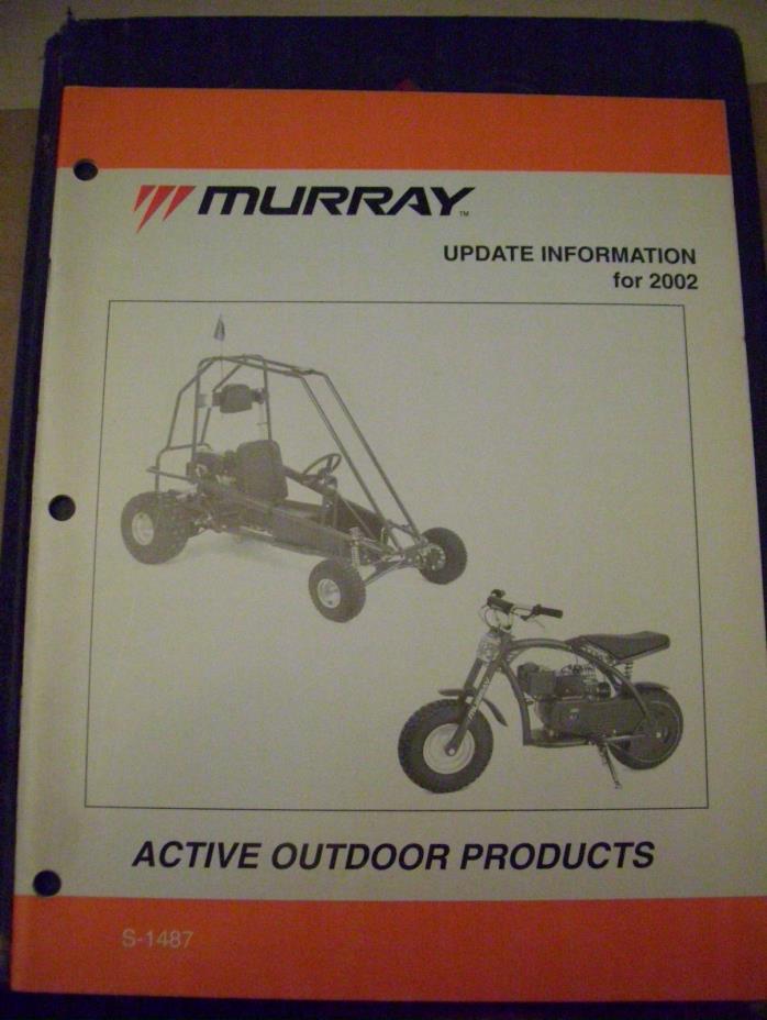 Murray Active Outdoor Products Update Information (2002) Manual S-1487