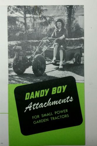 Midland Dandy Boy Garden Tractor Full Color Sales Brochure 10pg Montgomery Wards