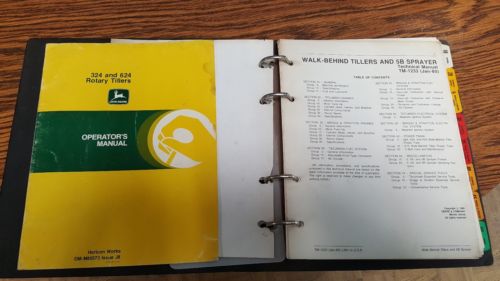 John Deere 216 324 524 624 Tiller & 5B Sprayer Technical Service Repair Manual