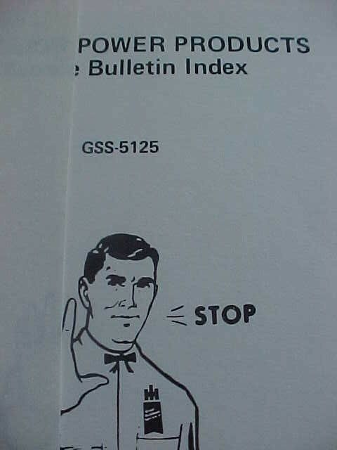 NOS 1979 IH Cub Cadet tractor dealer Service Bulliten insert # 7 Garden Tractor