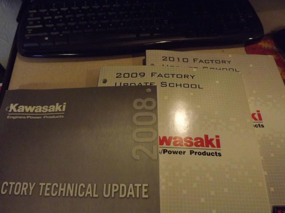 KAWASAKI 2008,2009,2010  FACTORY DEALER  MANUAL ENGINES & POWER PRODUCT(lot of3)