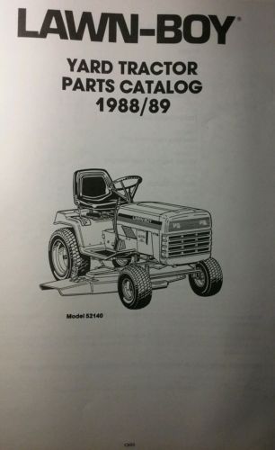 LAWN-BOY Gilson 52140 YT/16 Yard Lawn Garden Tractor Parts Manual 24pg FORD 1988