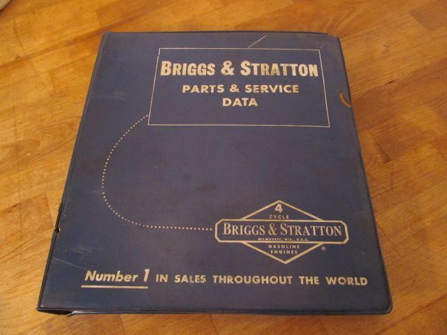 Briggs & Stratton Parts & Service Data Binder Repair Instructions circa 1963