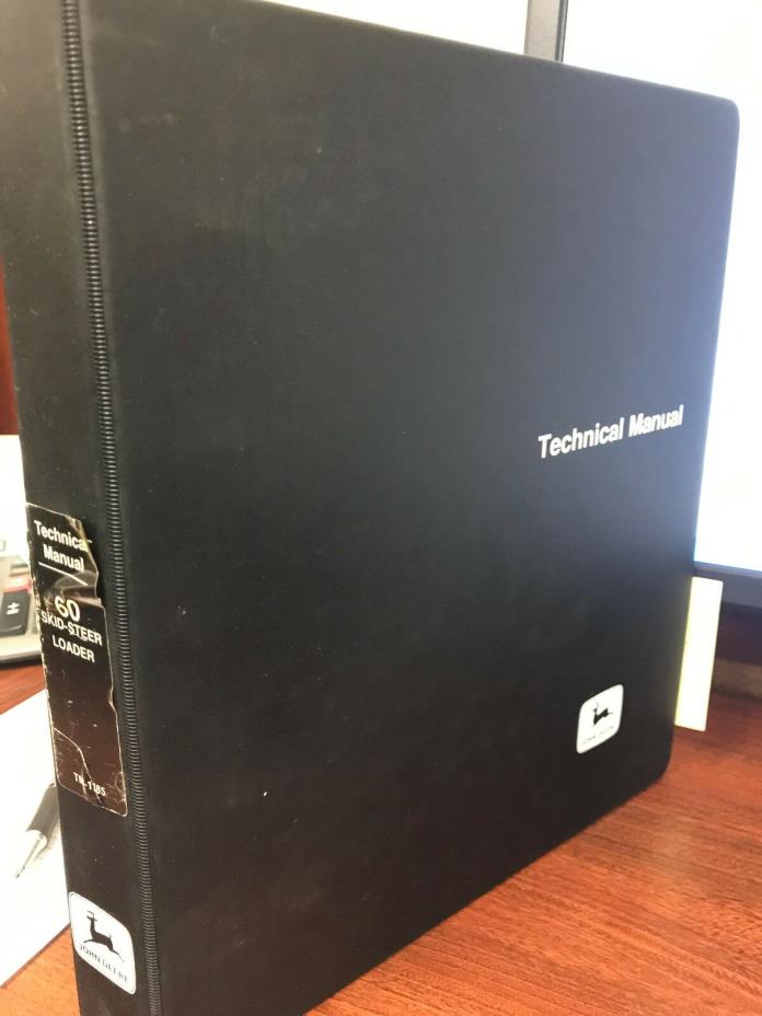 John Deere Technical Manual TM-1185 60 Skid Steer Loader