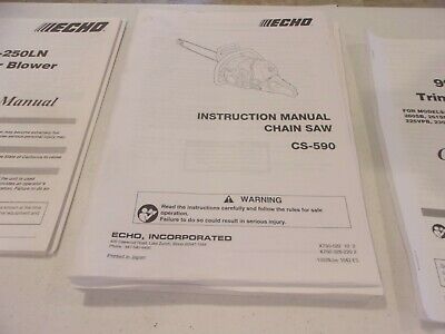 ECHO Owner's Manual CHAIN SAW CS-590