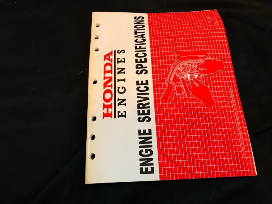 HONDA ENGINE SERVICE SPECIFICATIONS MANUAL  (Box A)