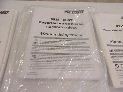 ECHO Owner's Manual GRASS TRIMMER BRUSH CUTTER SRM-266T  X7502028500