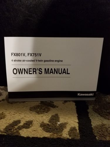 Kawasaki Fx801v Fx751c Owners Manual