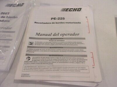 ECHO Owner's Manual POWER EDGER PE-225 X7722272307