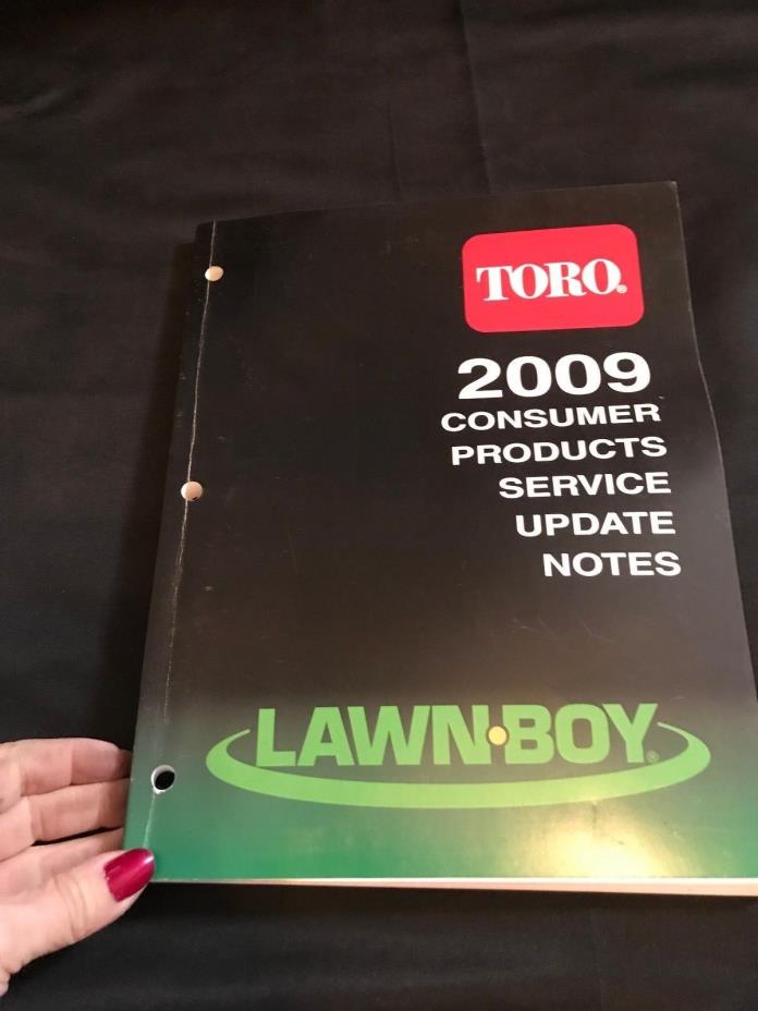 2009 Toro Lawn-Boy Consumer Products Service Update Notes Manual (Box E)