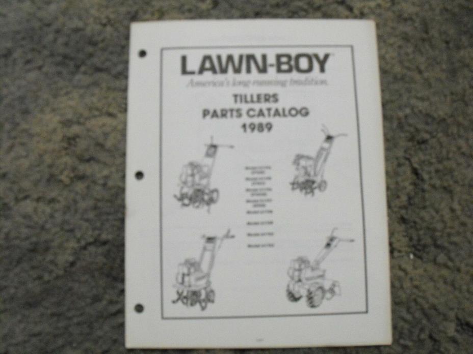 Lawn Boy 1989 Tillers Parts Catalog 51194 51195 51196 51197 61708 61709 61752