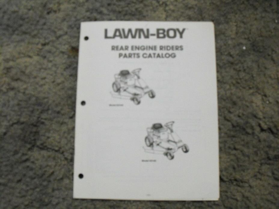Lawn Boy 1989 Rear Engine Rider Lawn Yard Tractor Parts Catalog 52144 52145