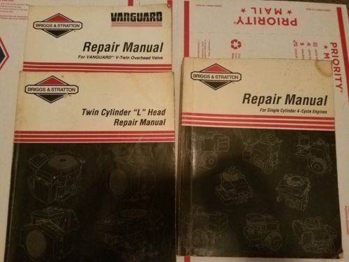 3 Briggs Stratton Repair Manual for Vanguard V-Twin Overhead Valve L Head Single