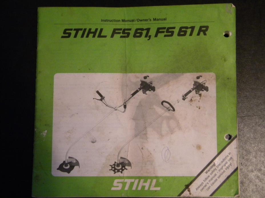 Stihl FS 61 Owner's Manual Brushcutter