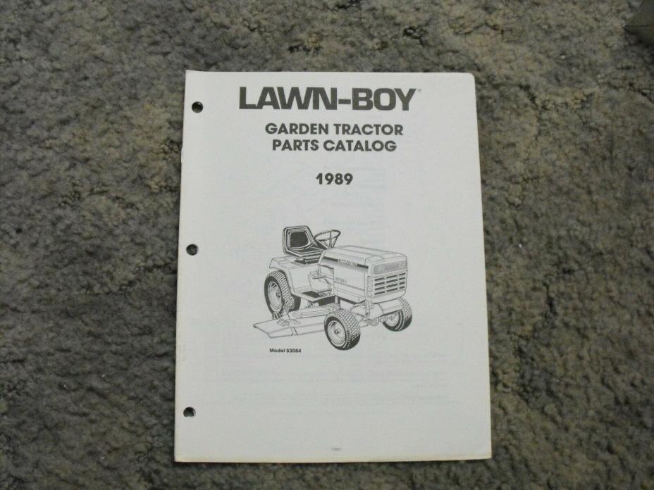 1989 Lawn Boy Garden Tractor Parts Catalog Manual Model 53084