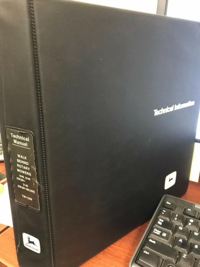 John Deere Technical Manual TM-1288 Walk Behind Rotary Mowers
