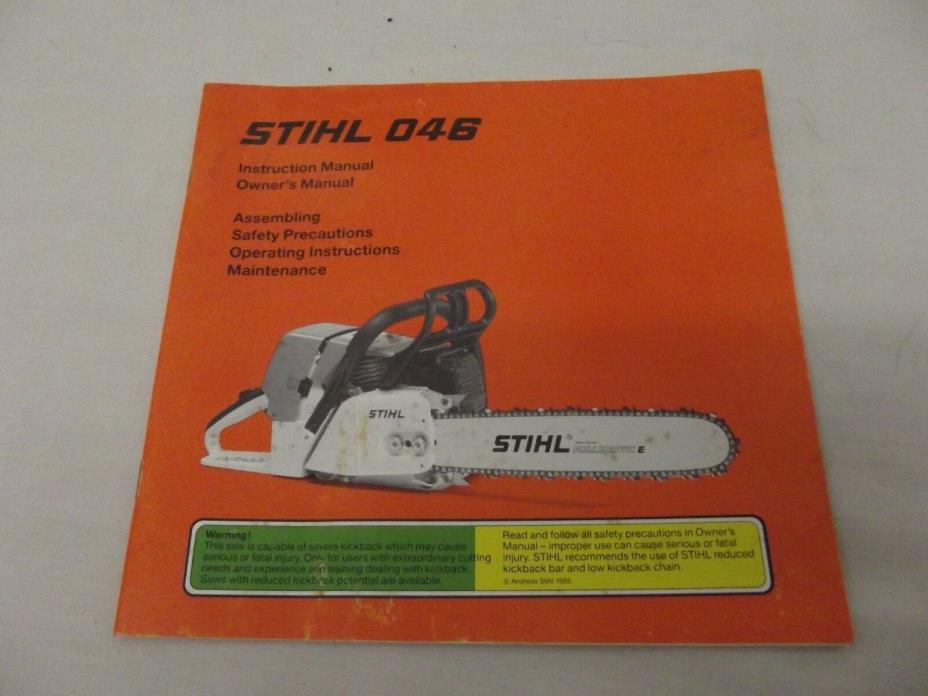 STIHL 046 Chain Saw Manual