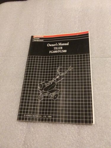 Honda FG400 FG500 Tiller Owners Manual