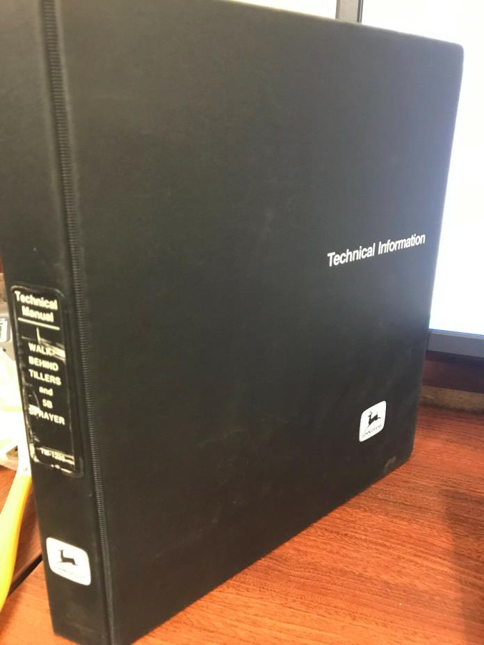 John Deere Technical Manual TM-1233 Walk Behind Tillers and 5B Sprayer