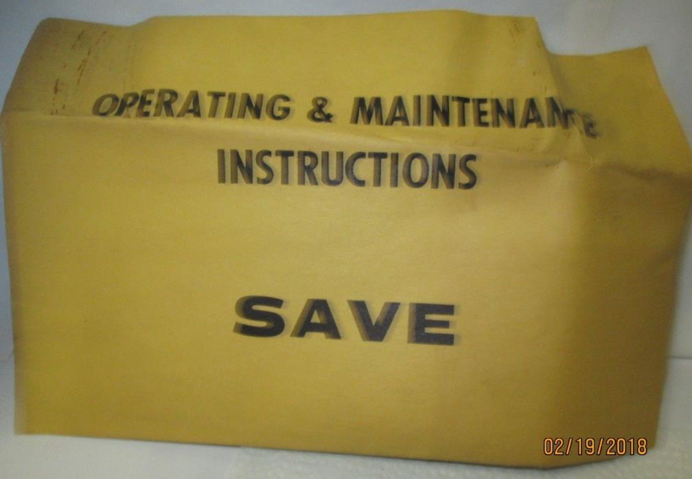 Coleman Lantern 1981 Operating & Maintenance Instructions  Unopened Paperwork