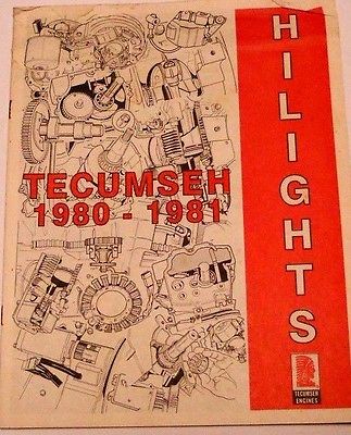 Tecumseh 1980-1981 Highlights Manual