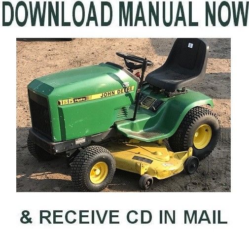 John Deere Hydro 185 Lawn Tractor Service Repair Manual TM1351 on CD