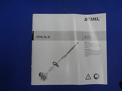Stihl HL 45  Hedge Trimmer Instruction Manual