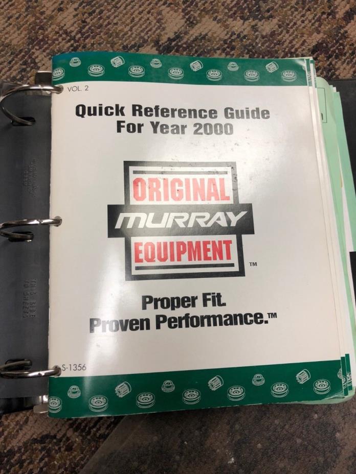 Murray Equipment Lawn Mower Parts Reference Guide 2000-2006