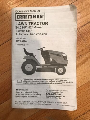Sears Craftsman Lawn Tractor 16.5 HP 42