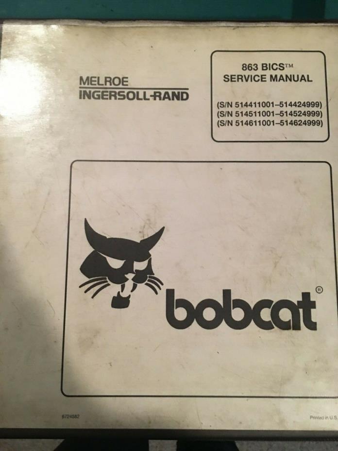 Bobcat Service Repair Manual 863 BICS