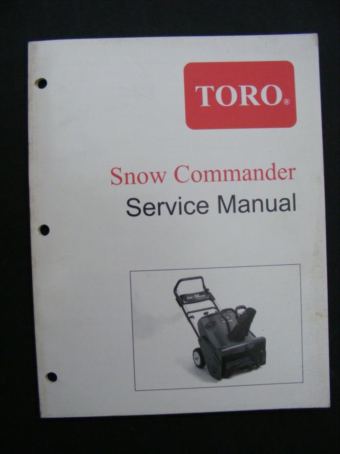 Toro Snow Commander Service Manual Illustrated
