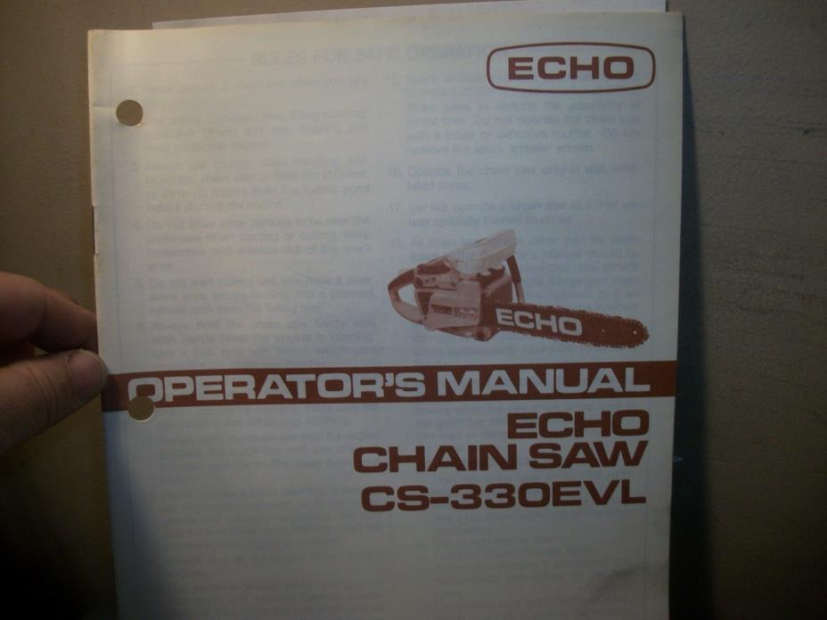 ECHO CS-330EVL CHAINSAW 
