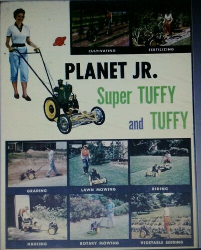 Planet Jr Tuffy Seeder Tiller Plow COLOR Sales Brochure Garden Tractor Manual BP