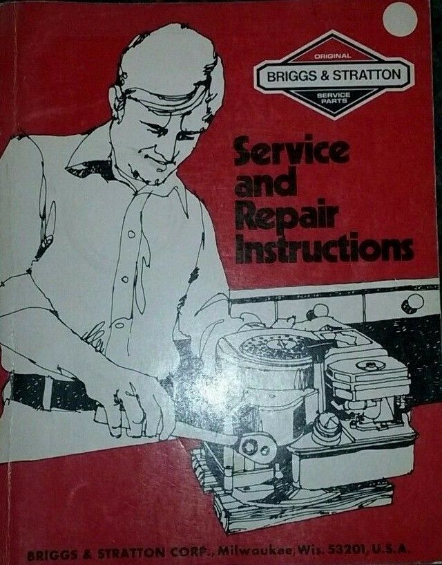 Briggs & Stratton Service & Repair Instructions Manual, 1976