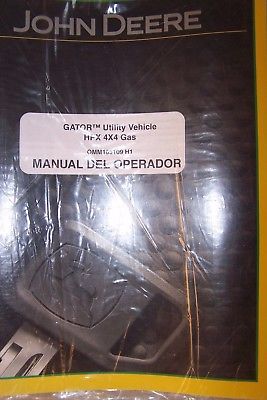 JOHN DEERE OPERATOR'S MANUAL OMM165109 H1 GATOR UTV HPX 4X4 GAS IN SPANISH