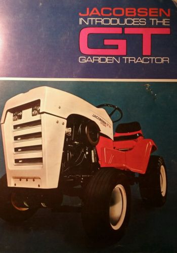 Jacobsen GT 10 12 14 Lawn Garden Tractor Color Sales Brochure 12p Chief Ford LGT