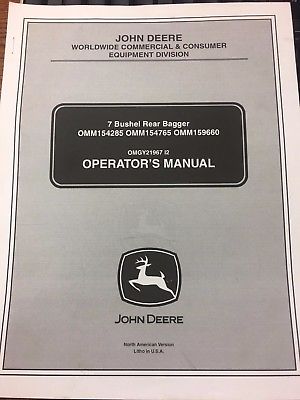 JOHN DEERE 7 BUSHEL REAR BAGGER OMGY21967 I2