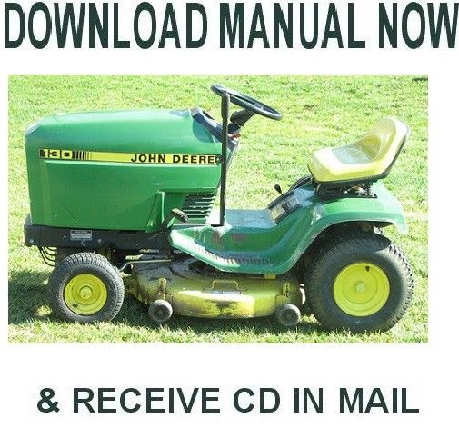John Deere 130 Riding Lawn Mower Service Repair Manual TM1351 on CD