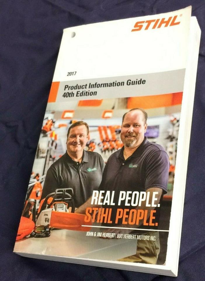 Stihl Product Information Guide 2017 ~ Chainsaws Trimmers and All Products!!