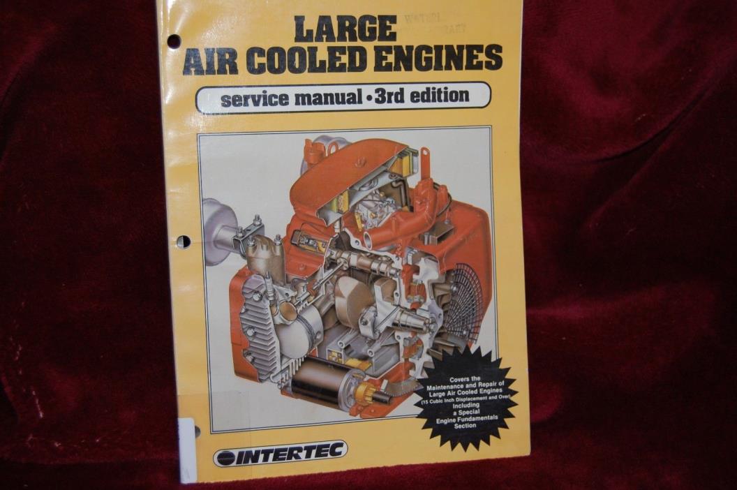 Large Air Cooled Engines Service Manual 3rd Edition Intertec Look at good shape